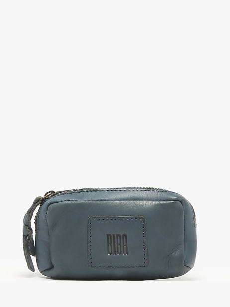 Porte-monnaie Chester Cuir Biba Bleu heritage KA6