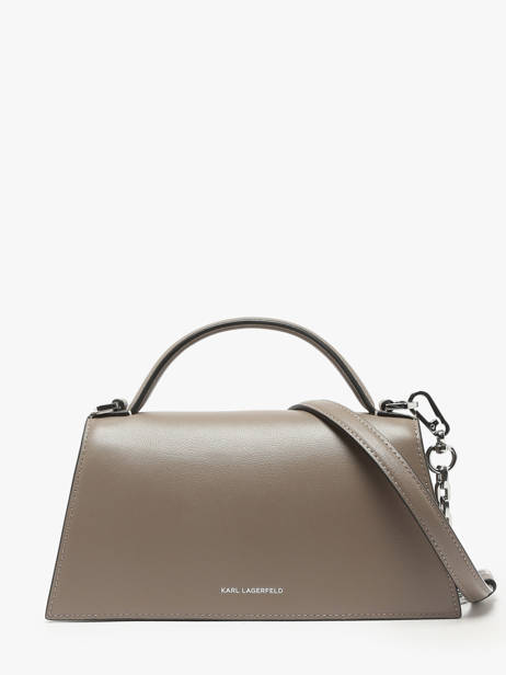 Sac Bandoulière K Signature Cuir Karl lagerfeld Beige k signature 246W3099 vue secondaire 4