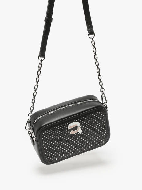 Sac Bandoulière K Ikonic 2.0 Cuir Karl lagerfeld Noir k ikonic 2.0 246W3028 vue secondaire 2