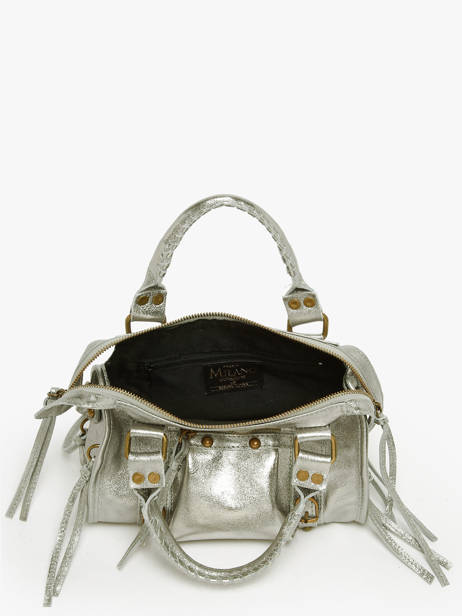 Sac Bandoulière Nine Cuir Milano Argent nine NI24091 vue secondaire 3