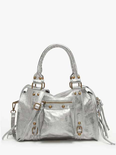 Sac Porté épaule Nine Cuir Milano Argent nine NI24092