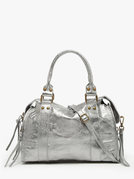 Sac Porté épaule Nine Cuir Milano Argent nine NI24092 vue secondaire 4