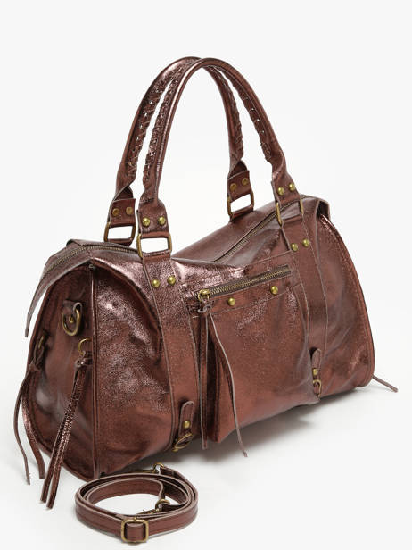 Sac Porté épaule A4 Nine Cuir Milano Marron nine NI24093 vue secondaire 2