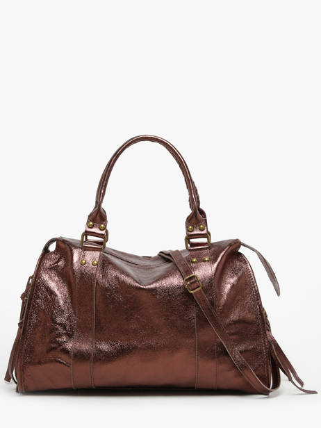 Sac Porté épaule A4 Nine Cuir Milano Marron nine NI24093 vue secondaire 4