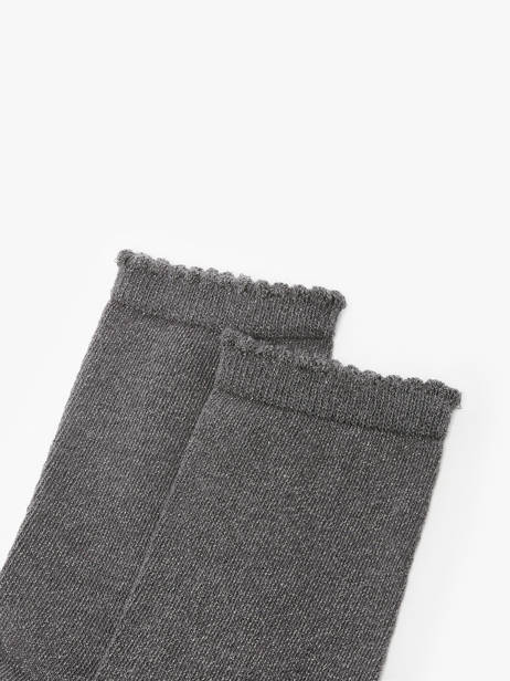 Chaussettes Pieces Gris socks women 17078534 vue secondaire 1