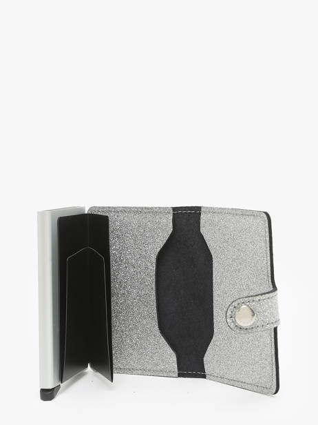 Porte-cartes Cuir Secrid Argent glitter limited 00M vue secondaire 1