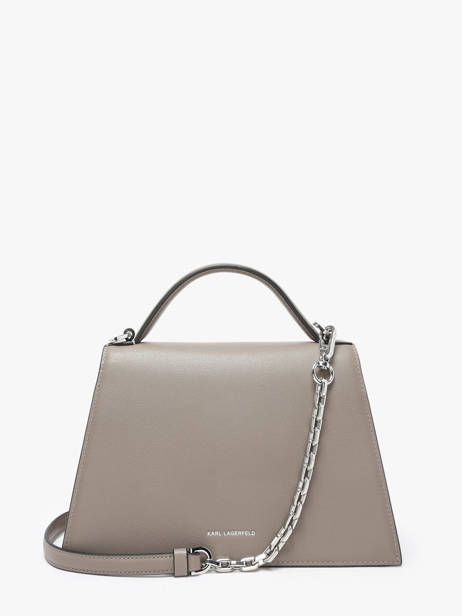 Sac Bandoulière K Signature Cuir Karl lagerfeld Beige k signature 240W3003 vue secondaire 3