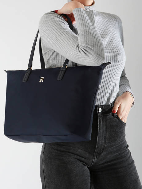 Sac Porté épaule Poppy Polyester Tommy hilfiger Bleu poppy AW16480 vue secondaire 1