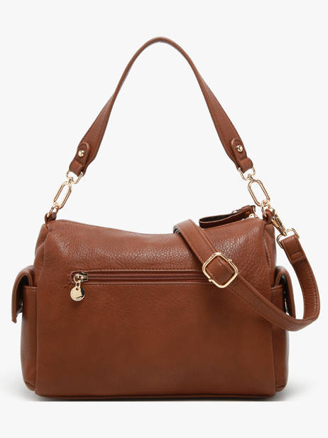 Sac Bandoulière Zip Lulu castagnette Marron zip WILLIS vue secondaire 3