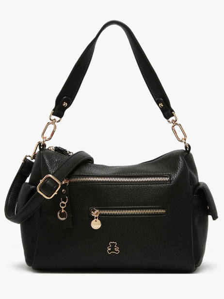 Sac Bandoulière Zip Lulu castagnette Noir zip WILLIS