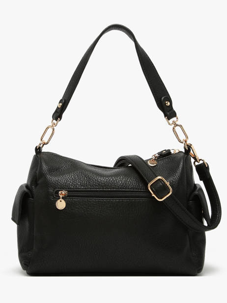 Sac Bandoulière Zip Lulu castagnette Noir zip WILLIS vue secondaire 4