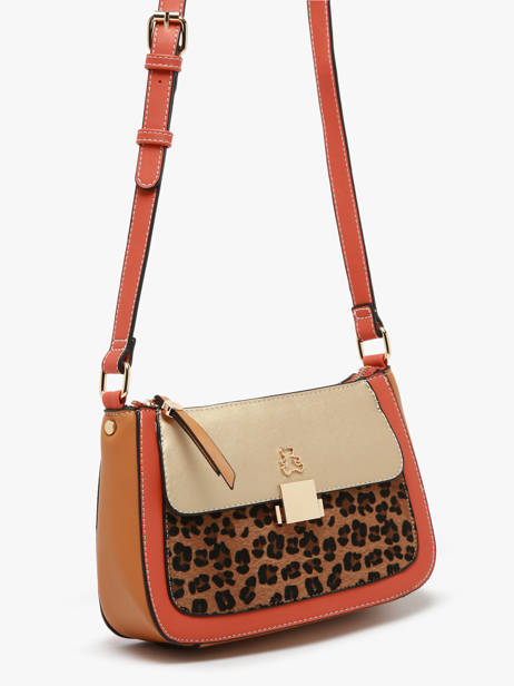 Sac Bandoulière Leopard Lulu castagnette Multicolore leopard TWIGGY vue secondaire 2