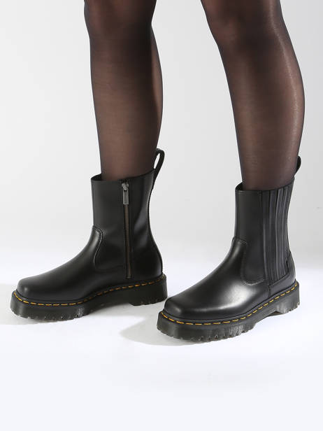 Bottines En Cuir Dr martens Noir women 31950001 vue secondaire 1