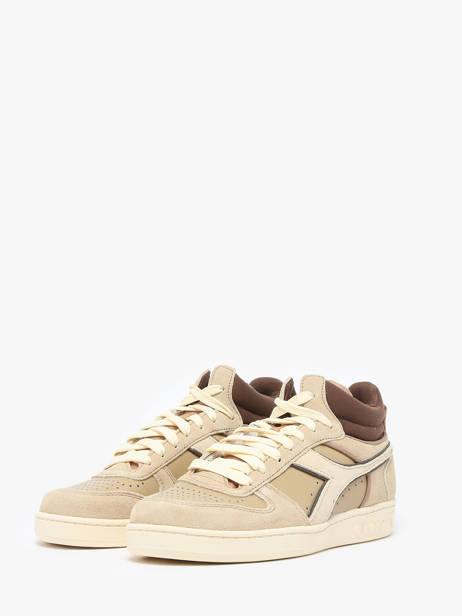 Sneakers Magic Mid En Cuir Diadora Beige unisex MAGIC BASKET DEMI CUT SUEDE LEATHER vue secondaire 1