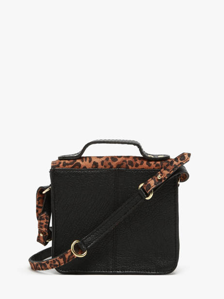 Sac Bandoulière Leopard Cuir Paul marius Marron leopard GEORXLEO vue secondaire 4