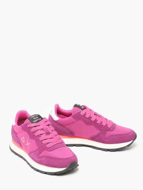 Sneakers Ally Solid Nylon Sun68 Rose women Z44201 vue secondaire 2