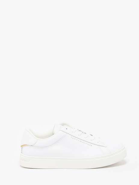 Sneakers En Cuir Tommy hilfiger Blanc women 8320YBS