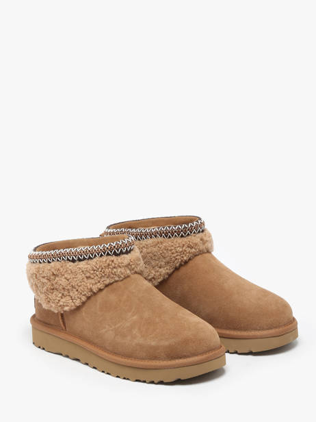 Boots En Cuir Ugg Beige women 1158263 vue secondaire 2