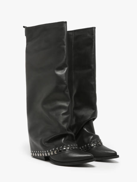 Bottes En Cuir N°6 Noir women AN31 vue secondaire 2