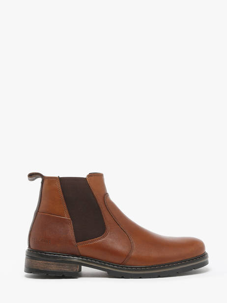 Boots Elster En Cuir Redskins Marron men ELSTER