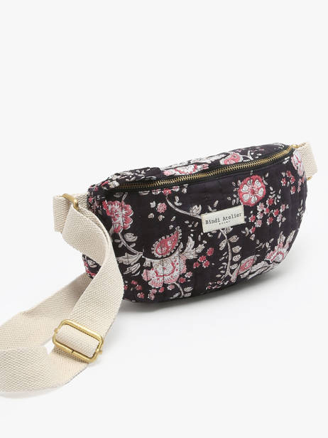 Sac Banane Bindi atelier Noir floral SBA vue secondaire 2