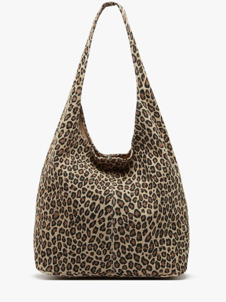 Sac Porté épaule Velvet Leopardo Cuir Milano Marron velvet leopardo VL24062