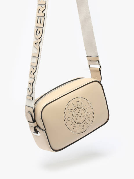 Sac Bandoulière K Circle Cuir Karl lagerfeld Beige k circle A1W30024 vue secondaire 1