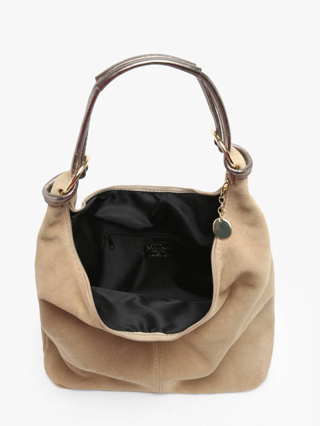 Sac Porté épaule Velvet Milano Beige velvet VE24092 vue secondaire 3