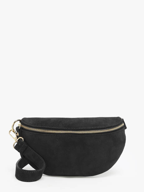 Sac Banane Milano Noir velvet VE19091B