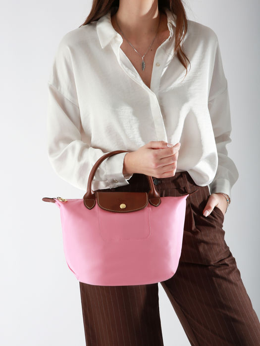 Longchamp Le pliage original Sacs porté main Rose