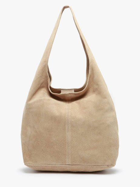 Sac Porté épaule Velvet Cuir Milano Beige velvet VE24062B