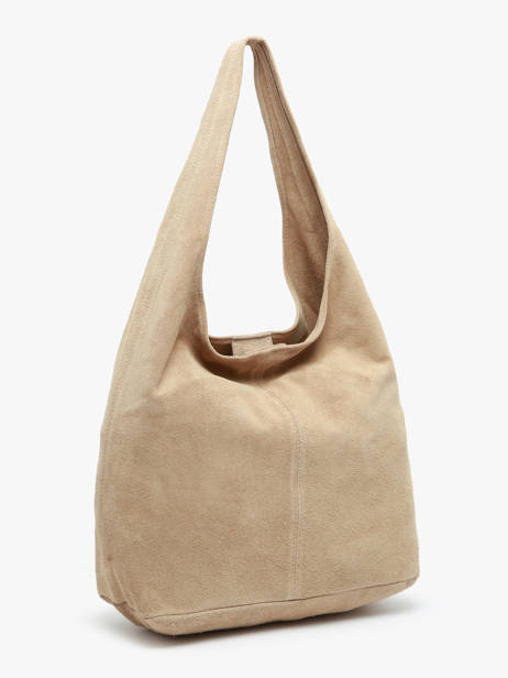 Sac Porté épaule Velvet Cuir Milano Beige velvet VE24062B vue secondaire 2