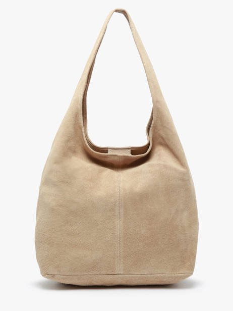 Sac Porté épaule Velvet Cuir Milano Beige velvet VE24062B vue secondaire 4