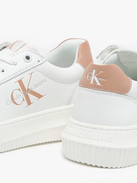 Sneakers En Cuir Calvin klein jeans Blanc women 8230K6 vue secondaire 2