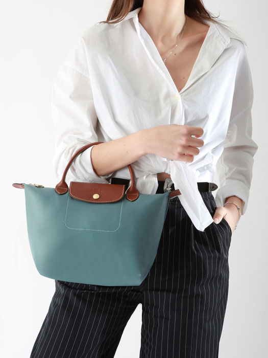 Longchamp Le pliage original Sacs porté main Bleu