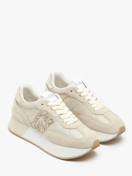 Sneakers Dreamy 02 En Cuir Liu jo Beige women BA5035PX vue secondaire 1