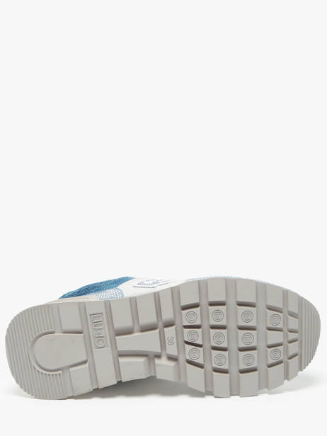 Sneakers Amazing 33 En Cuir Liu jo Bleu women BA5051PX vue secondaire 4