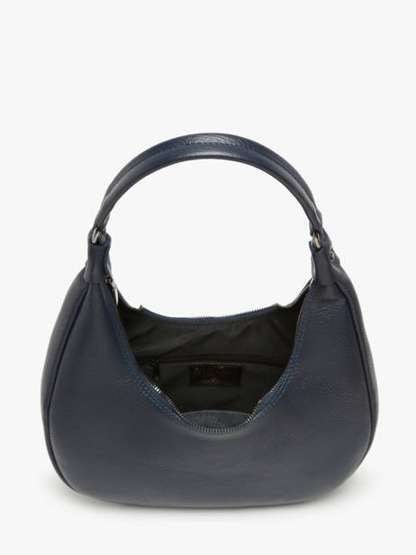 Sac Porté épaule Caviar Cuir Milano Bleu caviar CA24121 vue secondaire 3