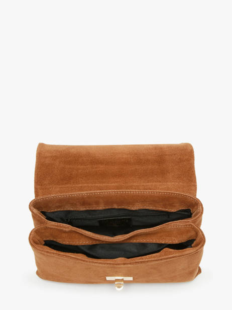 Sac Bandoulière Velvet Caviar Cuir Milano Marron velvet caviar VC24115 vue secondaire 3