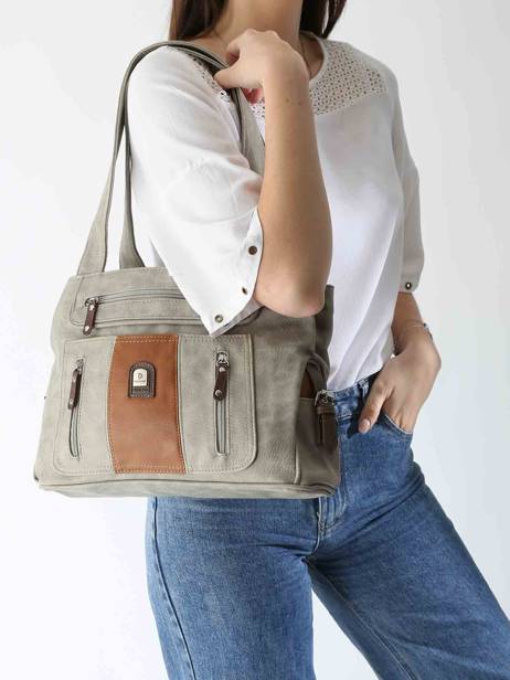 Sac Porté épaule Basic Miniprix Gris basic DD3892 vue secondaire 1