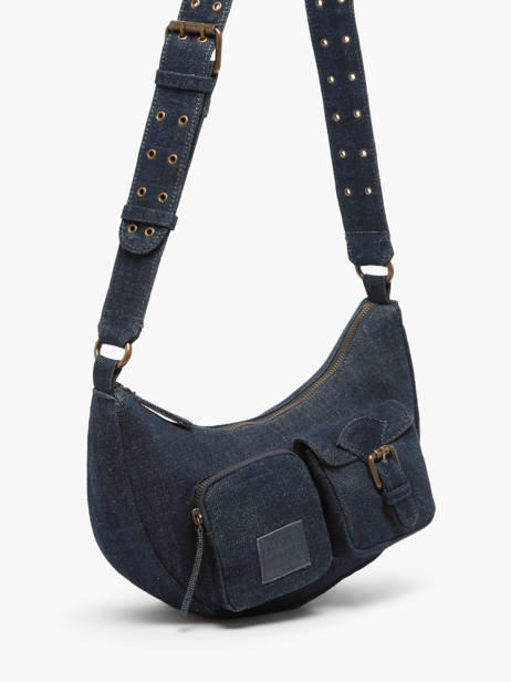 Sac Porté épaule Cargo Denim Coton Basilic pepper Bleu cargo denim BCAD04 vue secondaire 2