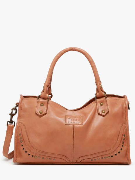 Sac à Main Glam Eyelet Cuir Basilic pepper Marron glam eyelet BGLE22