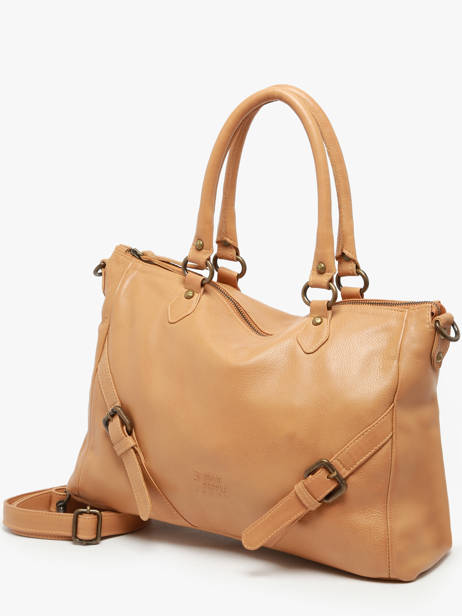 Sac Porté Main Strappy Cuir Basilic pepper Marron strappy BSTR03 vue secondaire 2