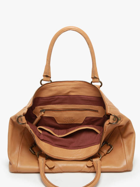 Sac Porté Main Strappy Cuir Basilic pepper Marron strappy BSTR03 vue secondaire 3