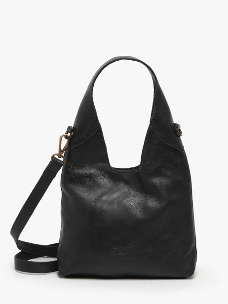 Sac Bandoulière Cow Cuir Basilic pepper Noir cow BCOW2S