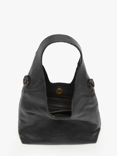 Sac Bandoulière Cow Cuir Basilic pepper Noir cow BCOW2S vue secondaire 3