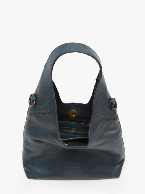 Sac Bandoulière Cow Cuir Basilic pepper Bleu cow BCOW2S vue secondaire 3