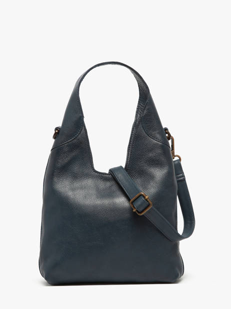 Sac Bandoulière Cow Cuir Basilic pepper Bleu cow BCOW2S vue secondaire 4