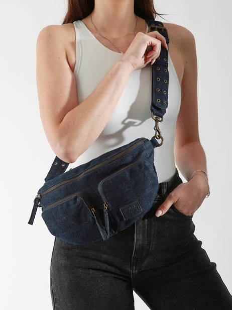 Sac Banane Basilic pepper Bleu cargo denim BCAD02 vue secondaire 1