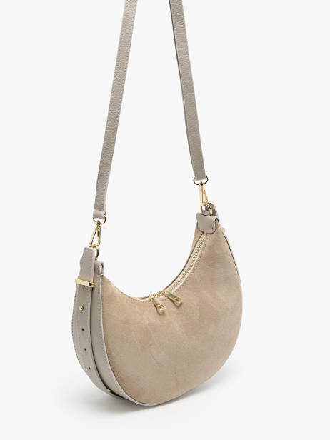 Shoulder Bag Velvet Caviar Leather Milano Beige velvet caviar VC24119 other view 2